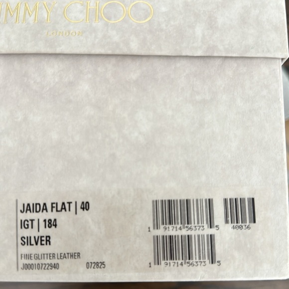 Jimmy Choo Women's Jaida Square Toe Glitter Leather Loafers - Picture 7 of 9